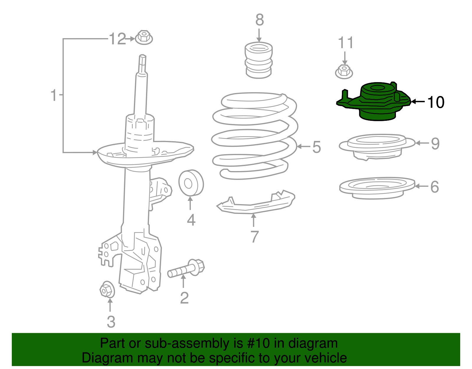 Strut Mount - Toyota (48609-06390)