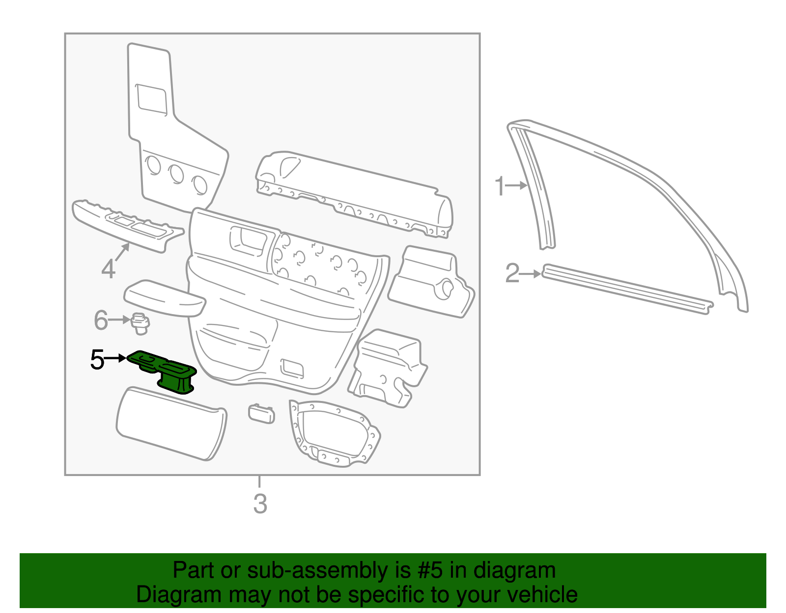 Pull Pocket - Ford (YF1Z-54266A24-AAB)