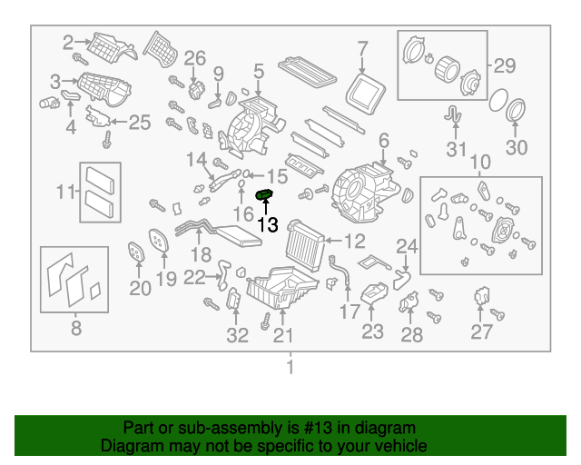 CE4361J14 Expansion Valve 20122015 Mazda 5 Werner Mazda Parts
