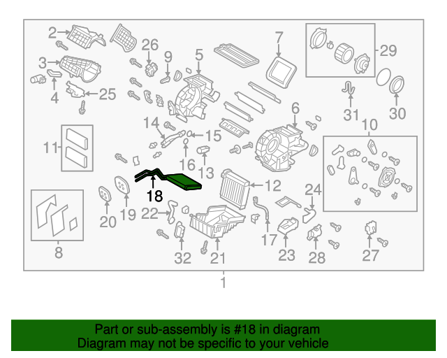 20072015 Mazda Heater Core BP8P61A10 Mazda Part Direct