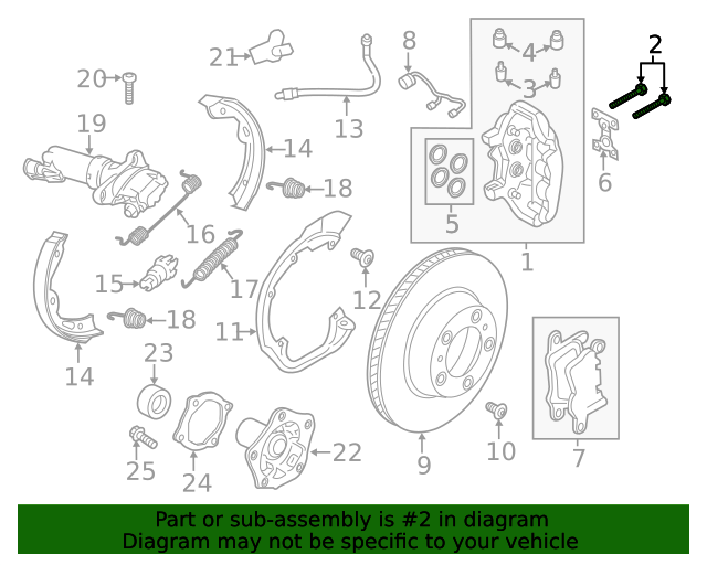 20012024 Porsche Caliper Mount Bolt 9A700758500 Sunset Porsche Parts