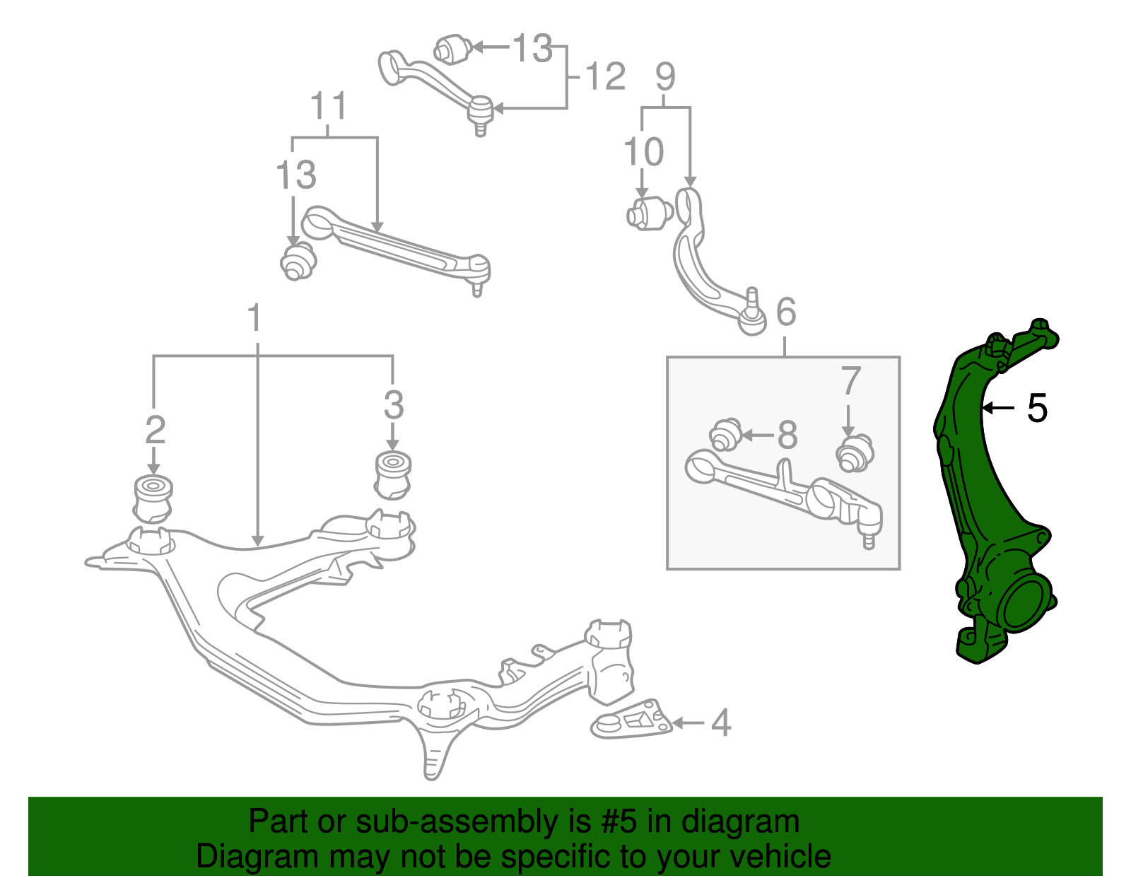 Knuckle - Volkswagen (8D0-407-257-AM)