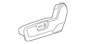 2012-2015 Chevrolet Captiva Sport Driver Seat Adjuster Finish Cover ...