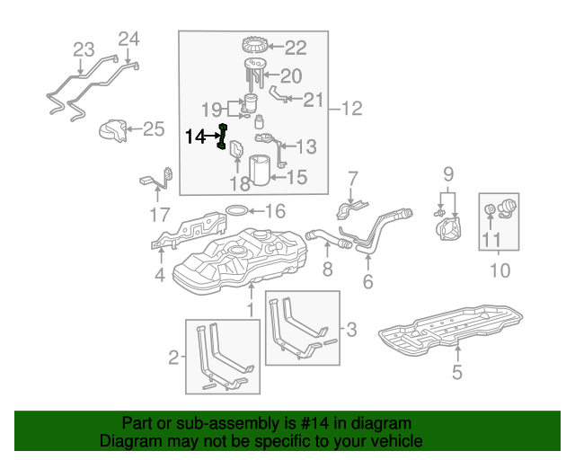 20052016 Toyota Fuel Pump Connector 7778504011 Toyota Parts