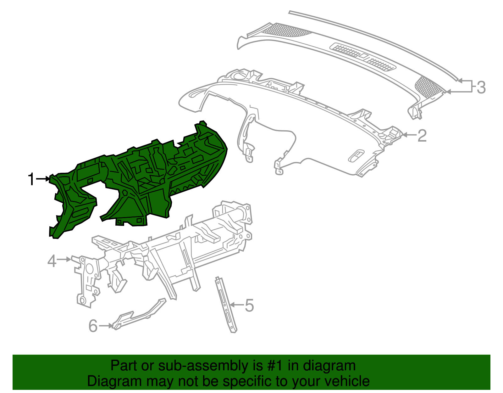Instrument Panel - GM (84311131)