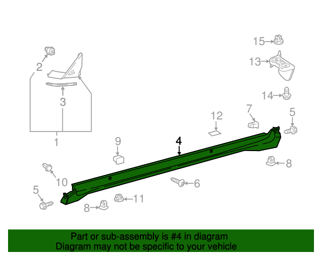 20182022 Toyota CHR Rocker Molding 75852F4010 OEM Parts Online
