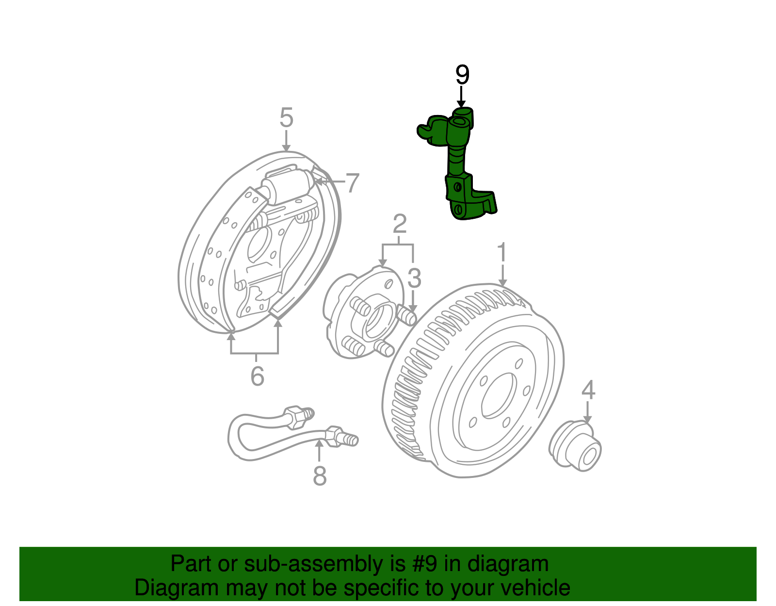 Flex Hose - Ford (YF1Z-2C023-AA)