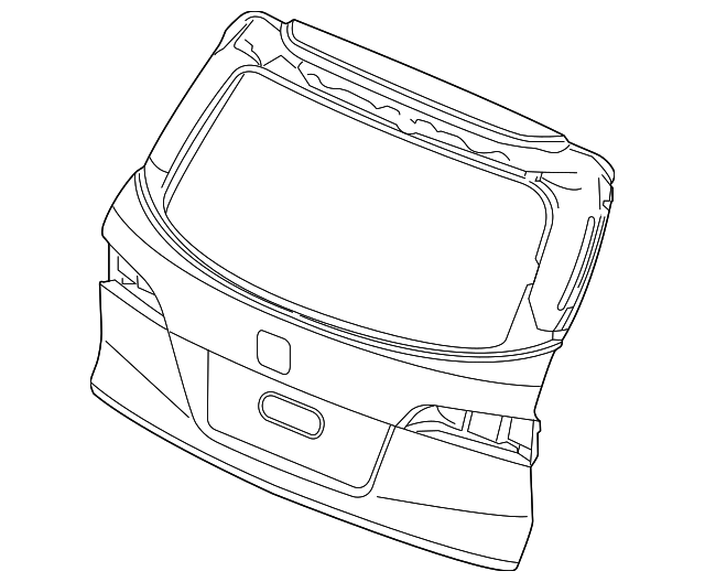 68100TG7A60ZZ Tailgate (DOT) 20162018 Honda Pilot Honda