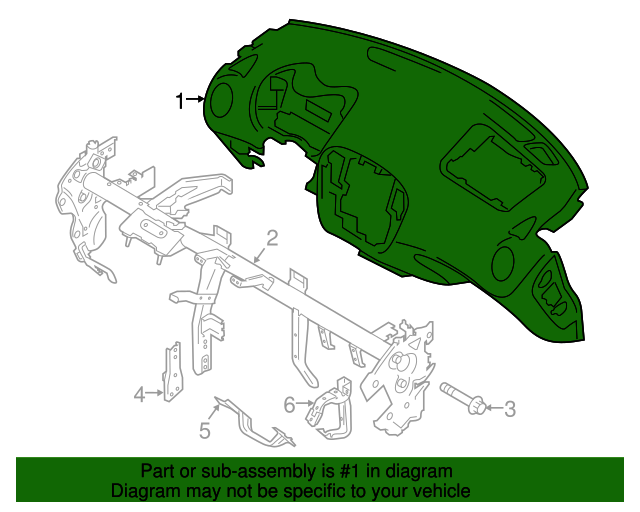 20112017 Nissan Juke Instrument Panel 682001KA0A