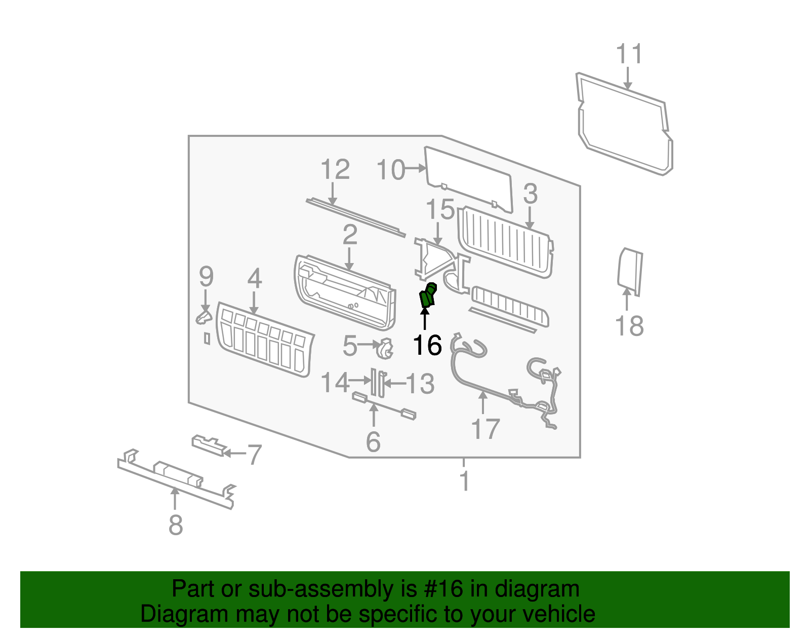 Motor Assembly, Wdo Reg Mdl - GM (89046084)