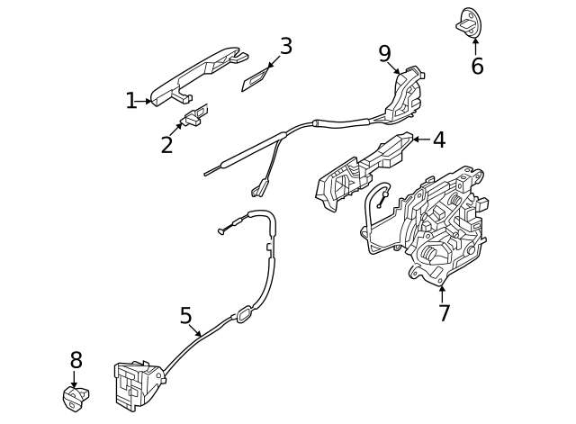 81410-R0010 - Latch Assembly 2022-2023 Kia Carnival | Kia.Parts Store