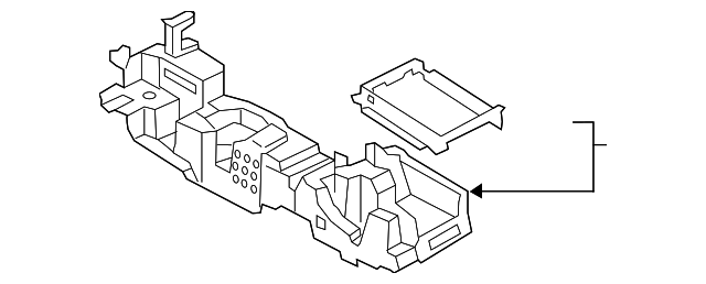 Console Body - Ford (GD9Z-54045B30-AA)
