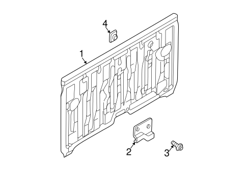 Back Panel for 2001 Nissan Frontier #0