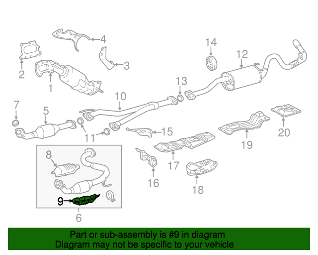 20052023 Toyota Shield, Catalytic Converter 184450P020