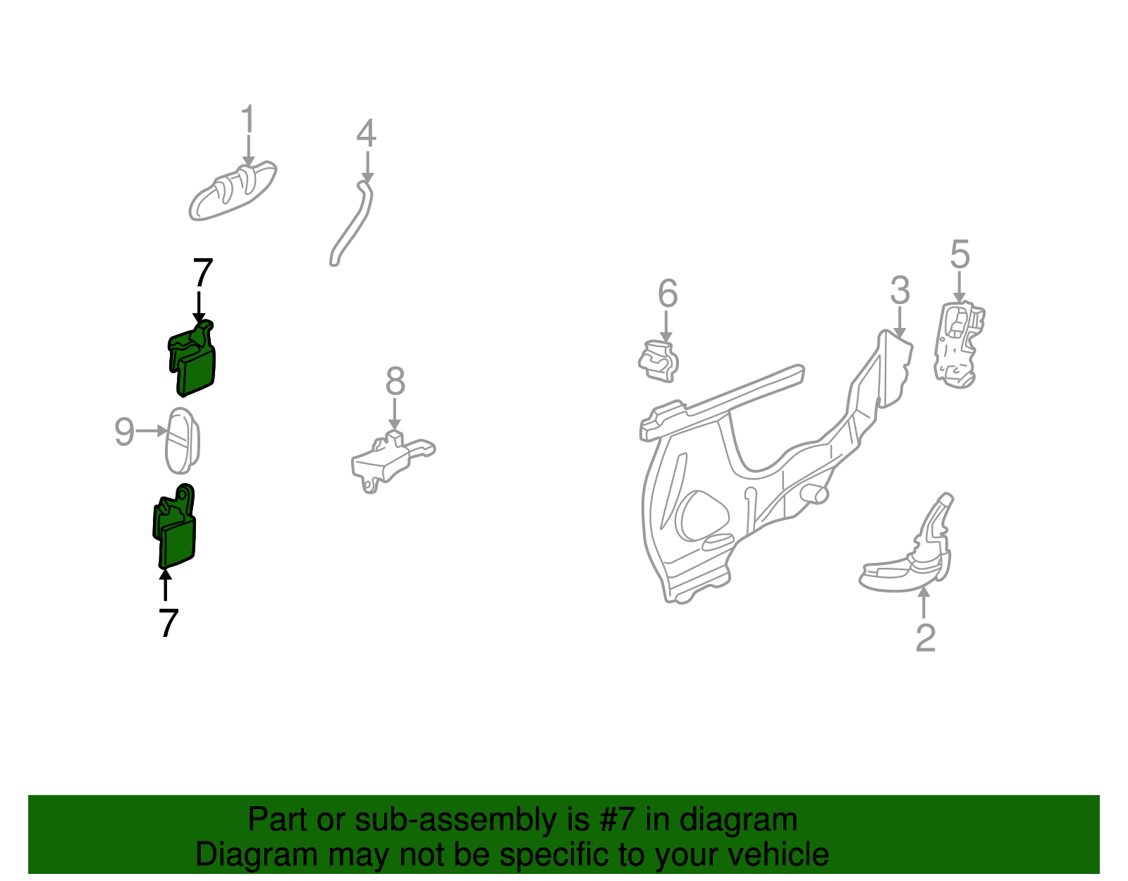 Hinge - Buick (25716654)