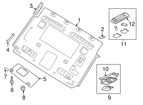 Interior Trim Cab For 2019 Nissan Titan Suburban Auto Parts