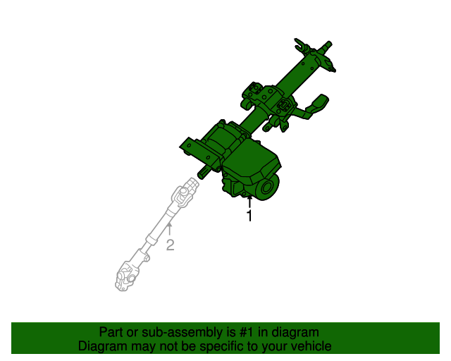 563102L000AS1 Steering Column 20092012 Hyundai Elantra Hyundai