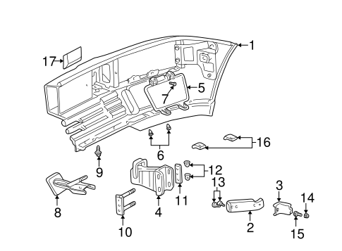 Bumper & Components - Front for 2000 Land Rover Range Rover | Land ...