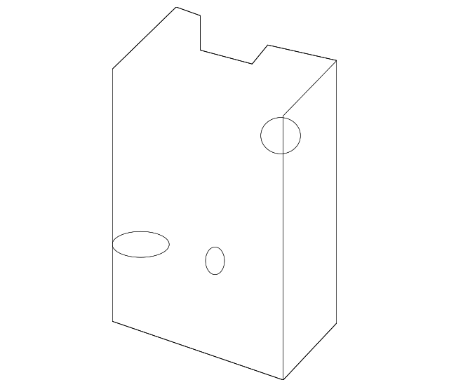 Passenger Side Front Compartment Side Rail Baffle - GM (84077318)