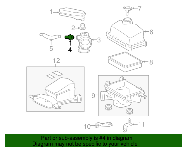 20092018 Toyota PCV Valve Hose Adapter 178780V010 Toyota Parts Center