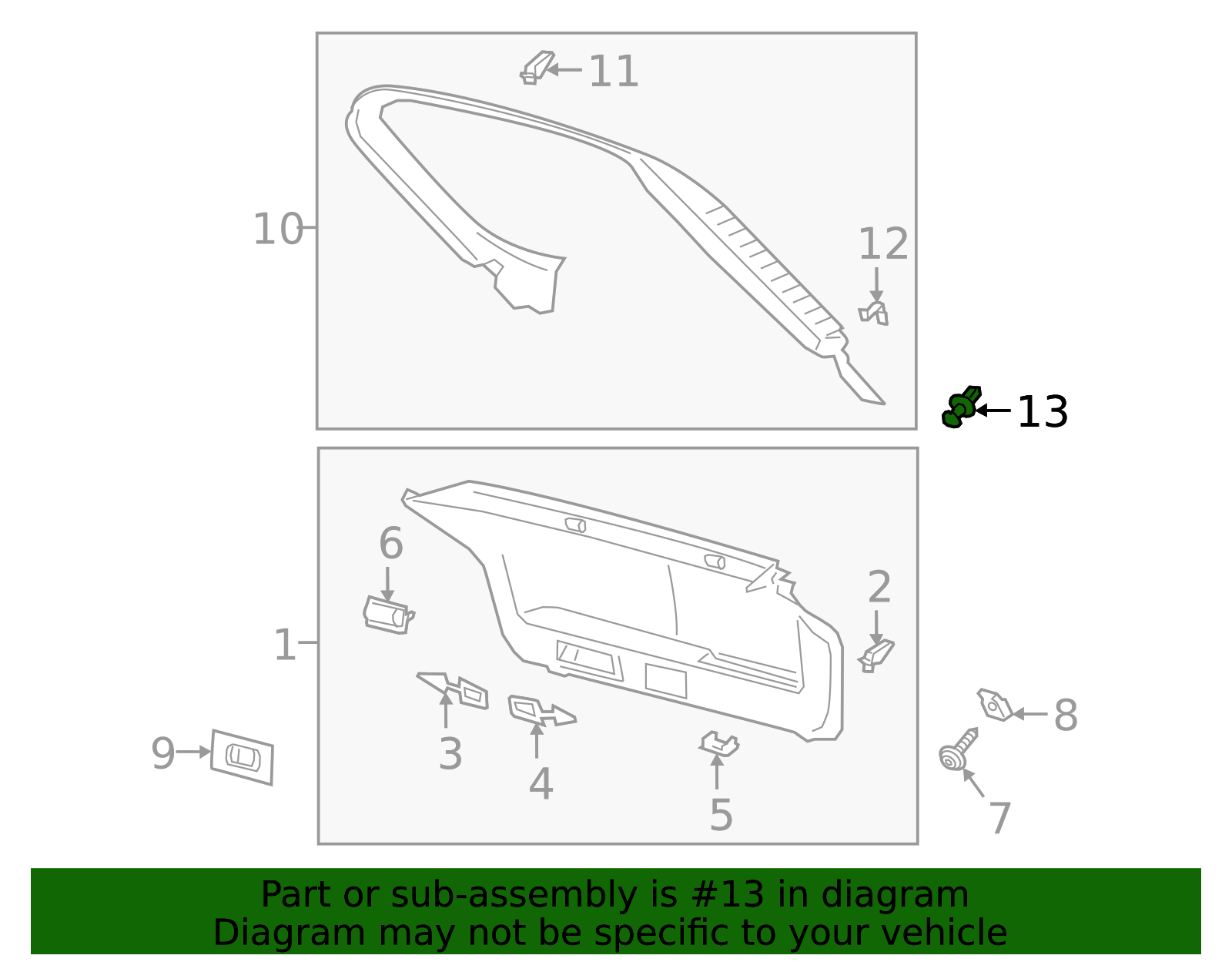 Upper Trim Panel Rivet - Volkswagen (N-905-584-01)