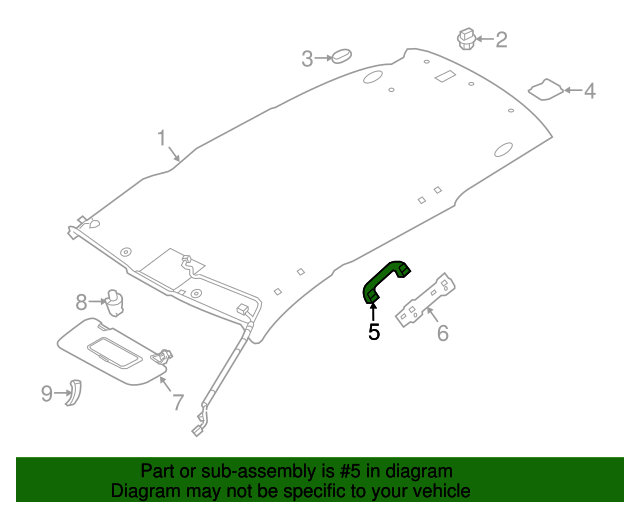Grip Assembly Assist 739405HR0A Nissan Parts Store