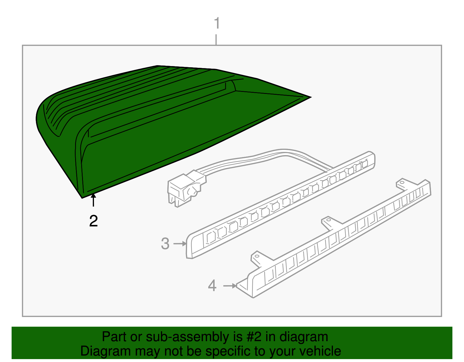 Lamp Kit, High Mt Stop - GM (94860070)