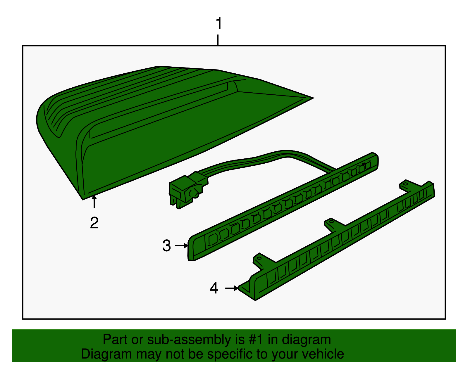 Lamp Assembly-High Mt Stop *Anthracite - GM (92208924)