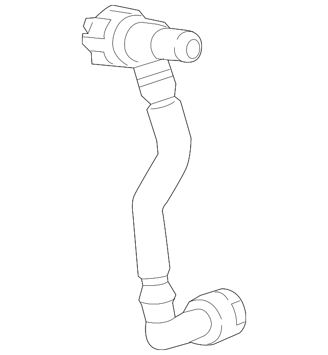 20142015 Chevrolet Cruze Engine Oil Cooler Coolant Outlet Hose