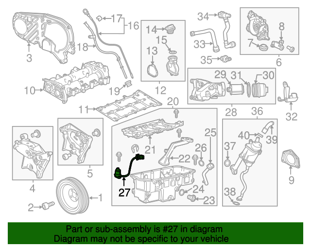 55575097 OEM GM Oil Level Sensor GM Parts Center