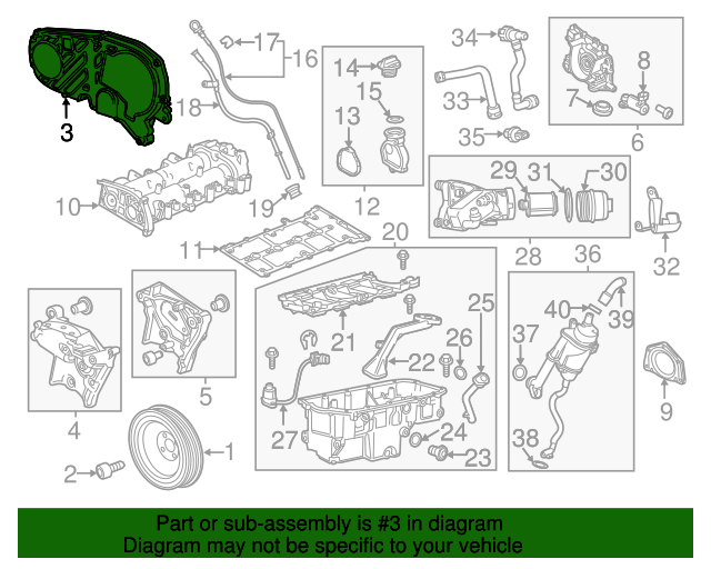20142015 Chevrolet Cruze Front Timing Belt Cover 55577224 Auto Parts
