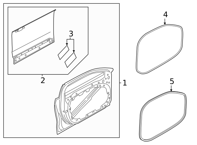 Genuine Door Weather-Strip for 2019-2023 Volvo S60 | Part  