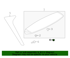 2020-2024 Volkswagen Spoiler Nut WHT-002-258 | OEM Parts Online