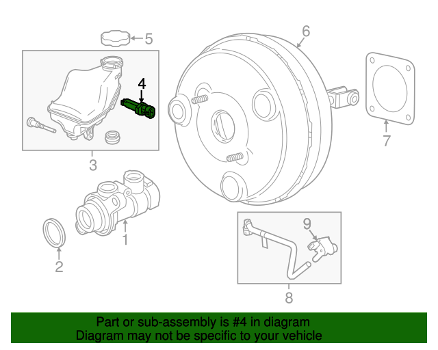 GM OEM-Brake System Fluid Level Sensor 22884568