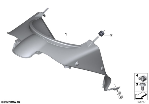 Motorcycle Trim Section, Windshield for 2024 BMW-Motorrad M 1000 