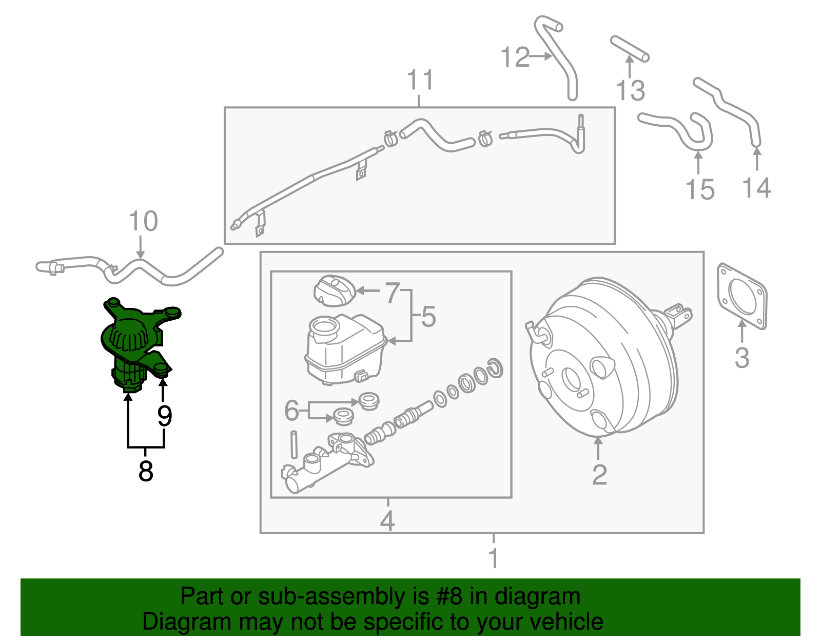 Hyundai - 59200-3M580 - Vacuum Pump - 2014 Hyundai Genesis | OEM ...