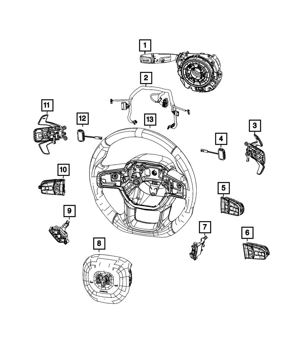 2025 ram 1500 multifunction switch 68525564ae canada mopar estores