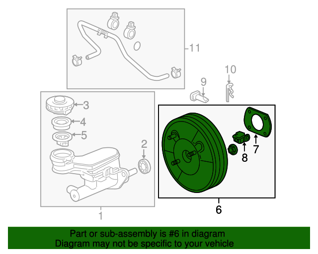 01469TG7A50 Brake Booster 20192022 Honda Pilot Toronto Honda Parts