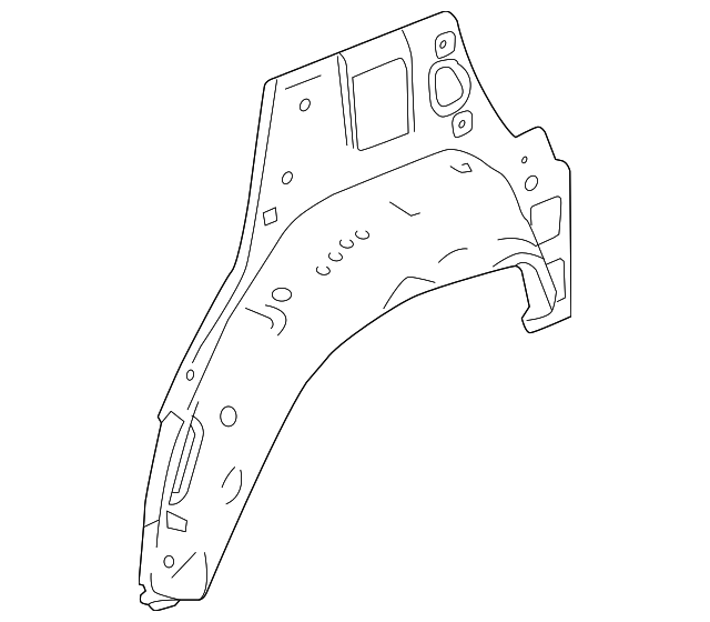 Rear Driver Side Wheelhouse Outer Panel - GM (95142180)