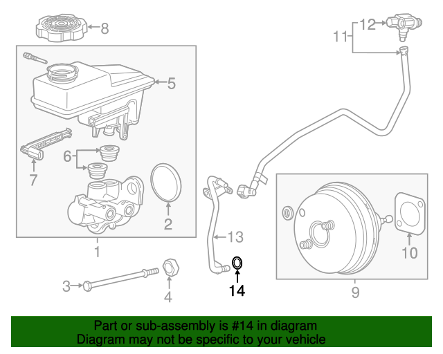 12685956 GM Vacuum Tube Seal GM Parts Store