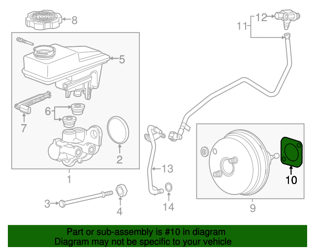 84559505 GM Power Brake Booster Seal GM Parts Store