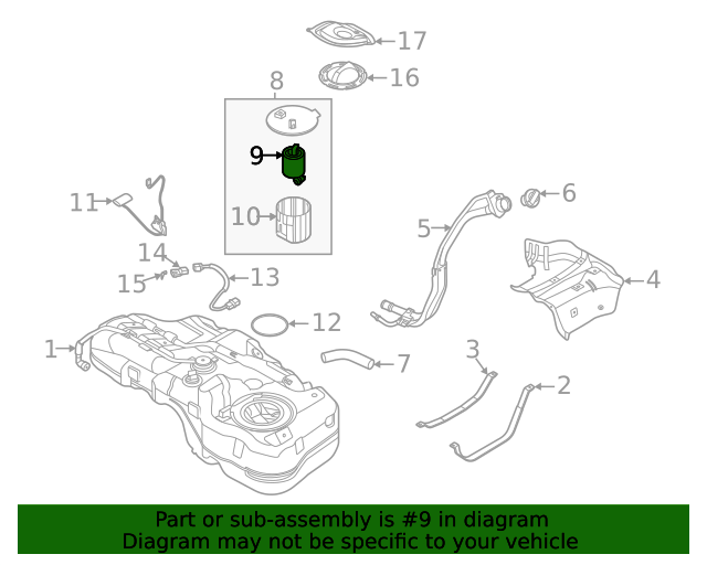 31112F9000 Fuel Filter 20202023 Kia Kia.Parts Store