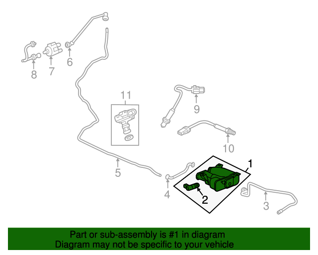 20182021 GM Vapor Canister 84880463