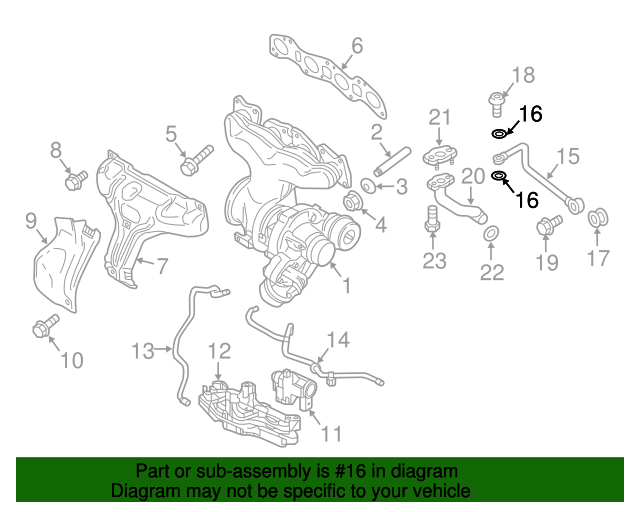 Genuine Engine Coolant Temperature Sensor ORing for 19982024 Volvo