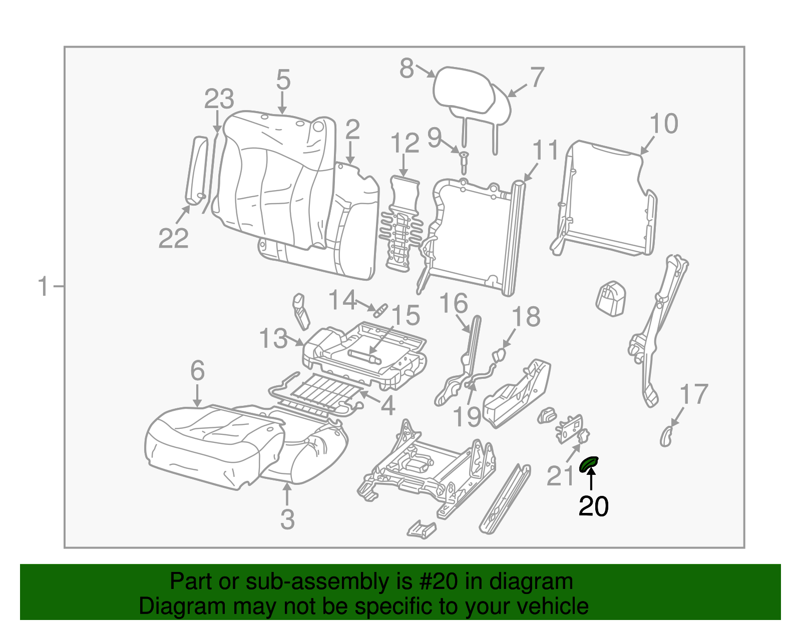 Recline Handle - GM (88935013)