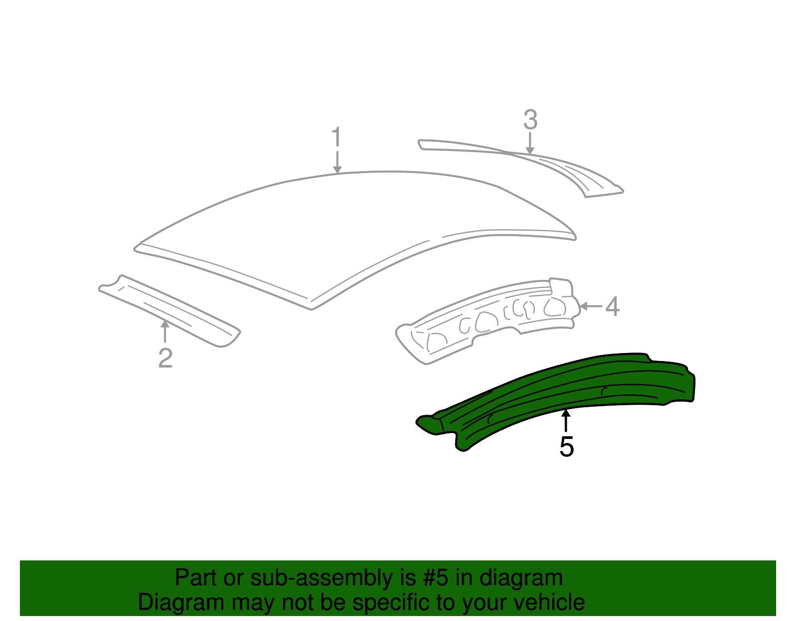 Side Rail - Ford (YF4Z-5451187-AA)