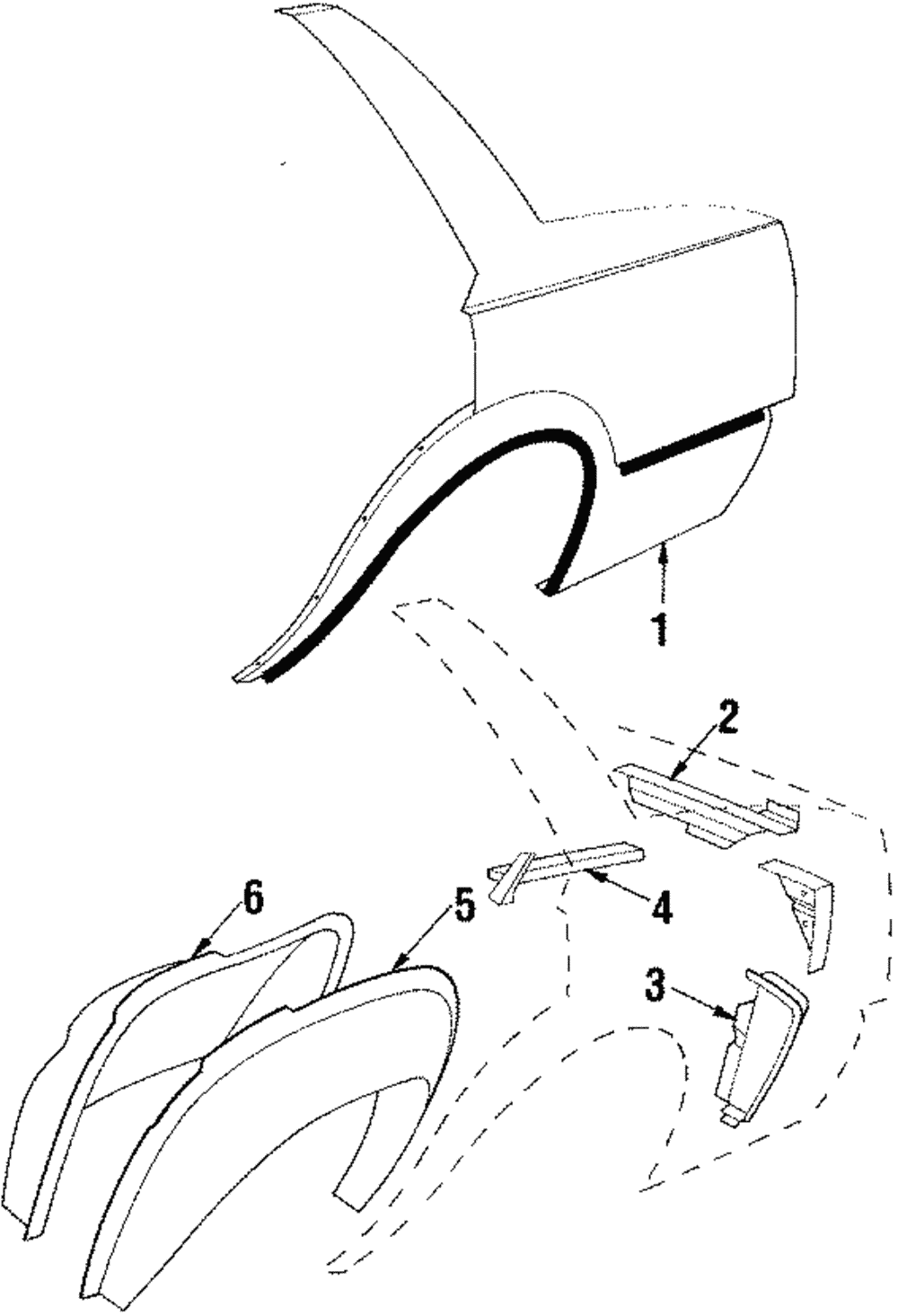 Ext-Quarter Otr To R/End Panel Lower - GM (20637585)