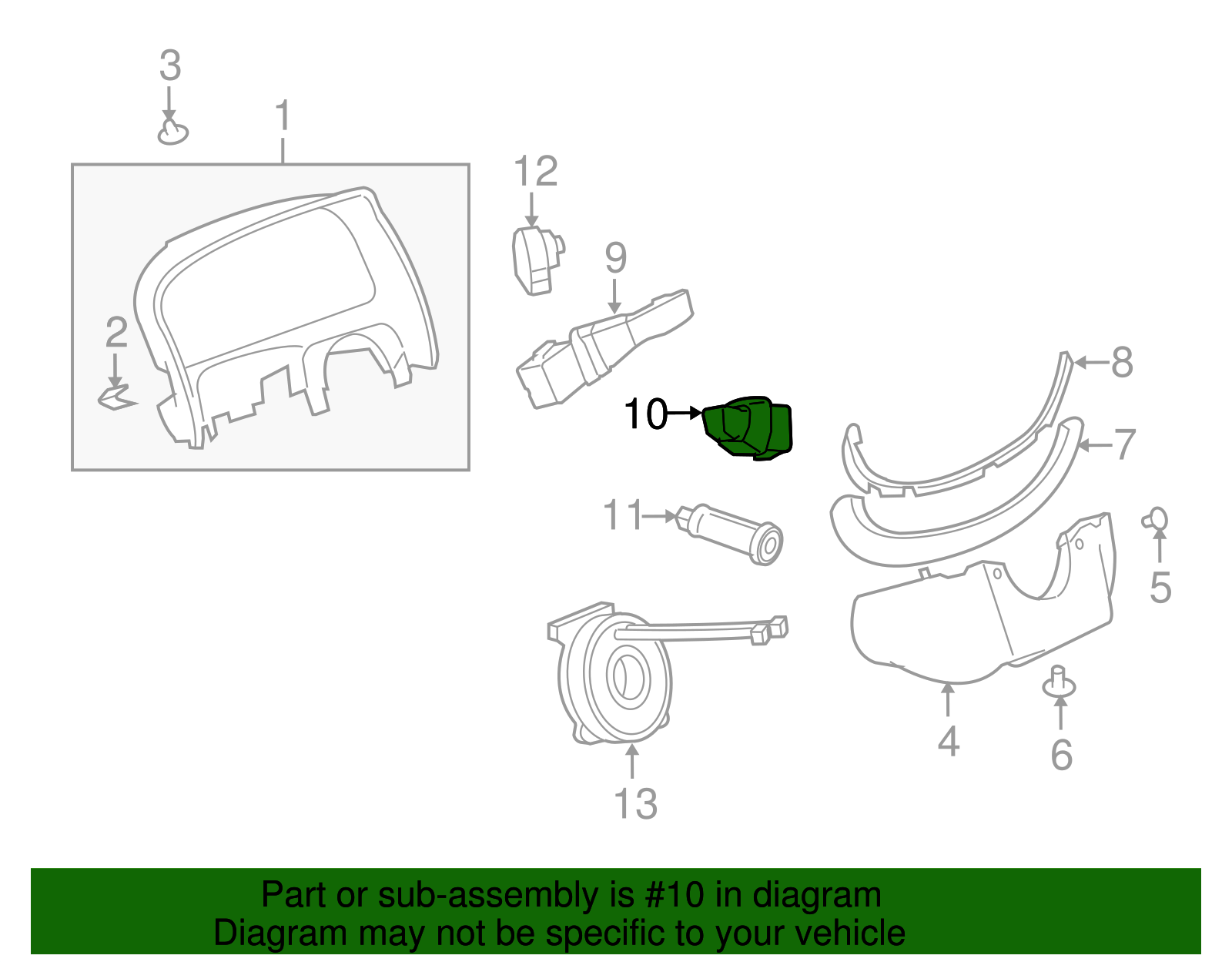 Turn Signal Switch - GM (96672996)