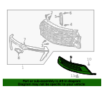 2022-2023 Chevrolet Traverse Front Lower Grille 84426616 | TascaParts.com