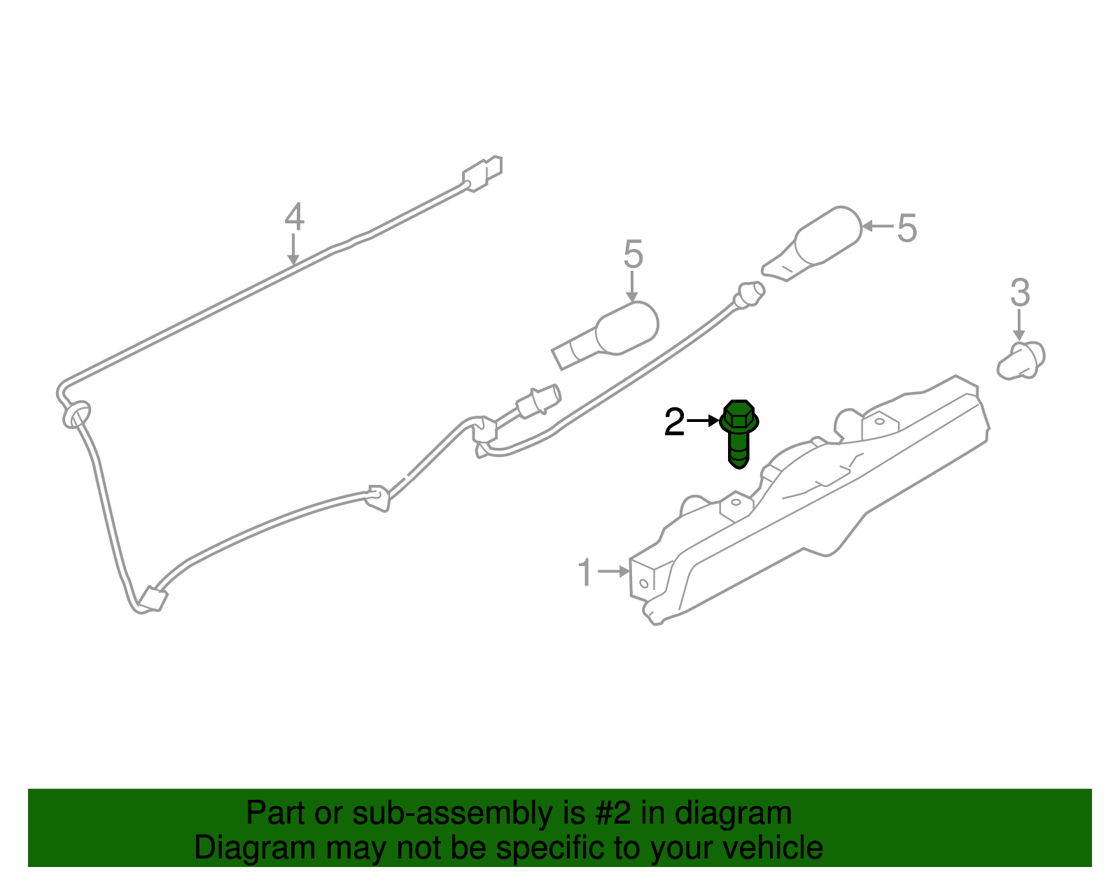 Backup Lamp Bolt - Scion (SU003-02800)